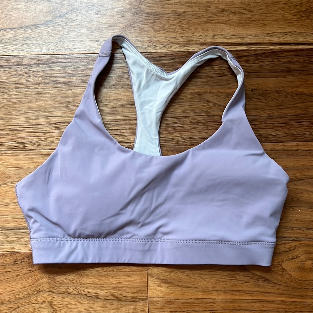 Outdoor Voices All Time Bra in Earl Grey